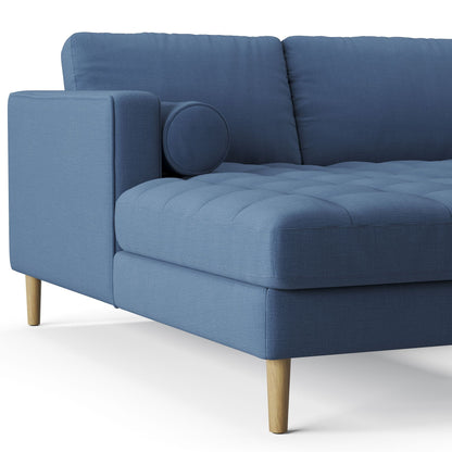 Palo Sofa T | L-Shaped Sectional with Chaise (8.25 feet length) | Tufted