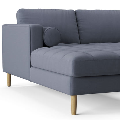 Palo Sofa T | L-Shaped Right Sectional with Chaise (8.25 feet length) | Tufted