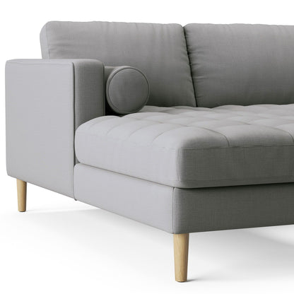 Palo Sofa T | L-Shaped Right Sectional with Chaise (8.25 feet length) | Tufted