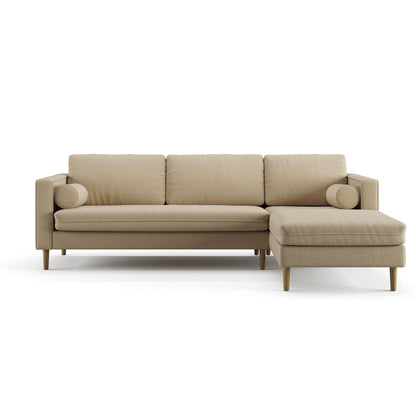 Palo Sofa | L-Shaped Sectional with Chaise (8.25 feet length) | Removable Fabrics