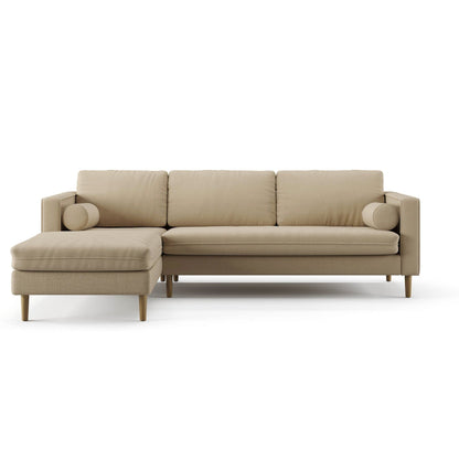 Palo Sofa | L-Shaped Sectional with Chaise (8.25 feet length) | Removable Fabrics