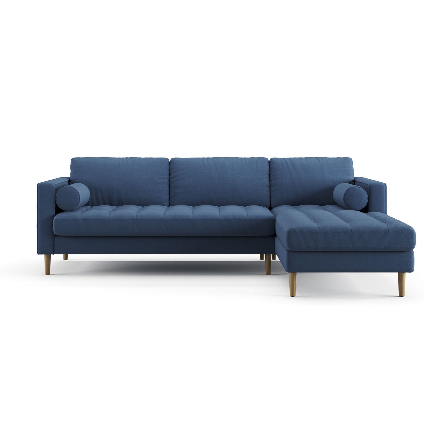 Palo Sofa T | L-Shaped Sectional with Chaise (8.25 feet length) | Tufted
