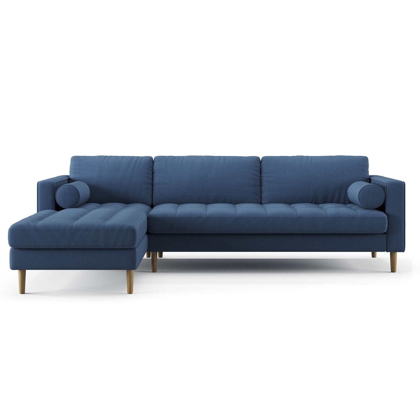 Palo Sofa T | L-Shaped Sectional with Chaise (8.25 feet length) | Tufted