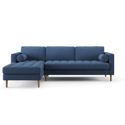 Palo Sofa T | L-Shaped Sectional with Chaise (8.25 feet length) | Tufted
