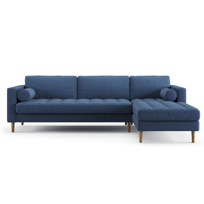Palo Sofa T | L-Shaped Sectional with Chaise (8.25 feet length) | Tufted