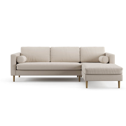 Palo Sofa | L-Shaped Sectional with Chaise (8.25 feet length) | Removable Fabrics