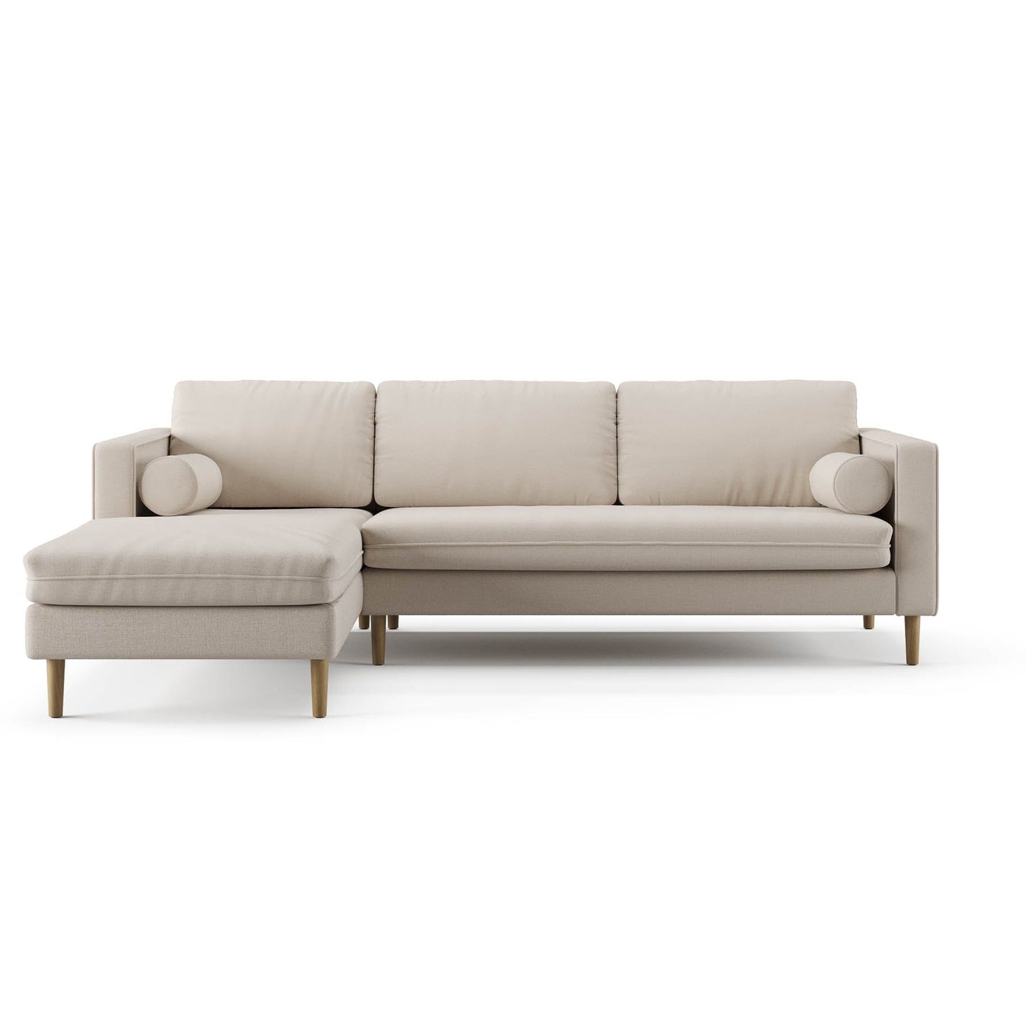 Palo Sofa | L-Shaped Sectional with Chaise (8.25 feet length) | Removable Fabrics