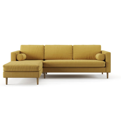 Palo Sofa | L-Shaped Sectional with Chaise (8.25 feet length) | Removable Fabrics