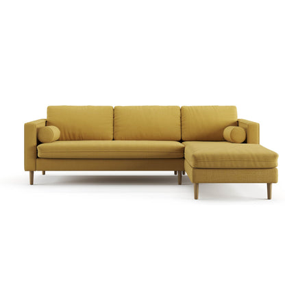 Palo Sofa | L-Shaped Sectional with Chaise (8.25 feet length) | Removable Fabrics
