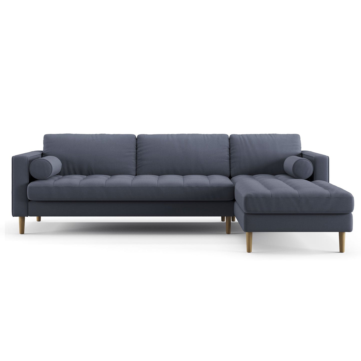 Palo Sofa T | L-Shaped Sectional with Chaise (8.25 feet length) | Tufted