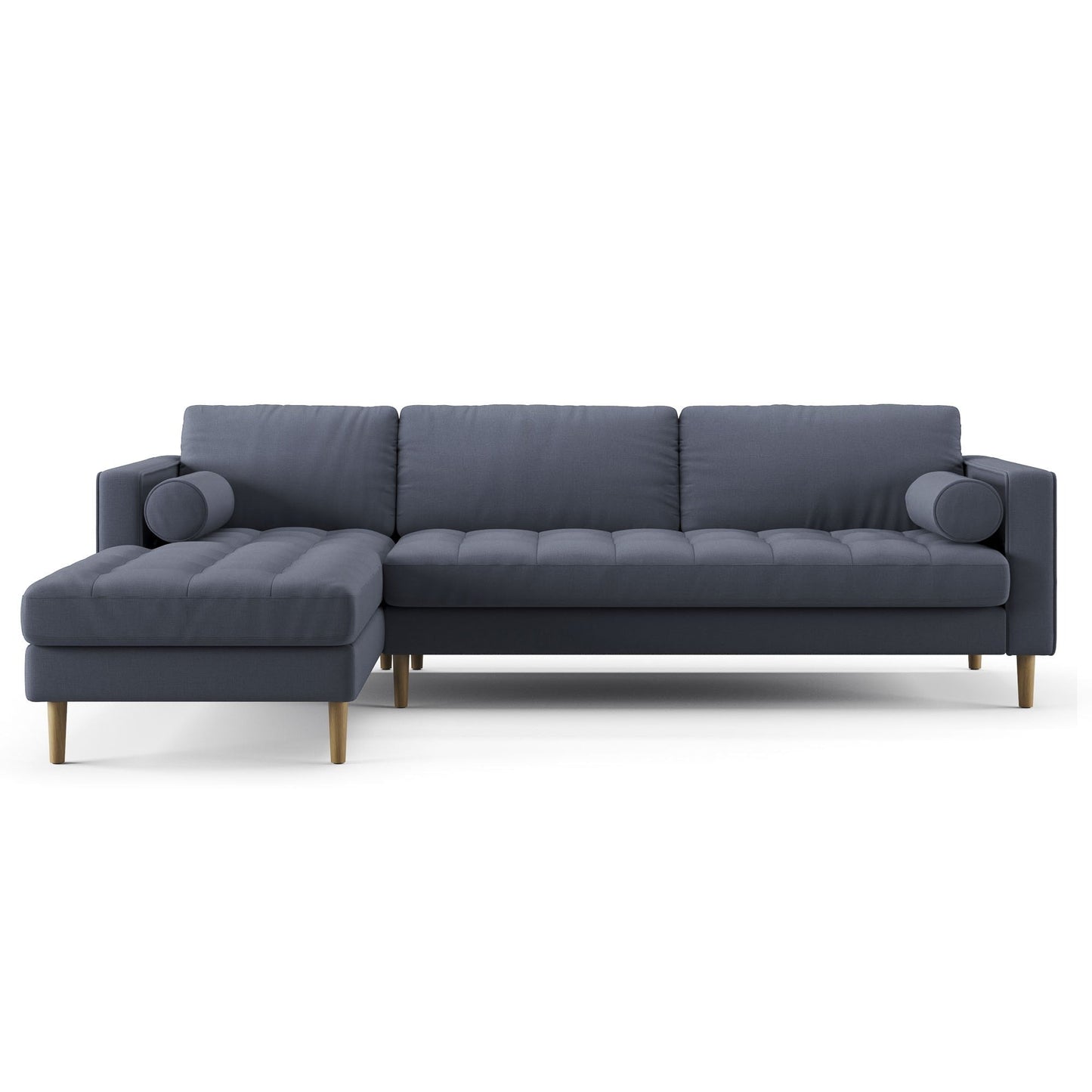 Palo Sofa T | L-Shaped Sectional with Chaise (8.25 feet length) | Tufted