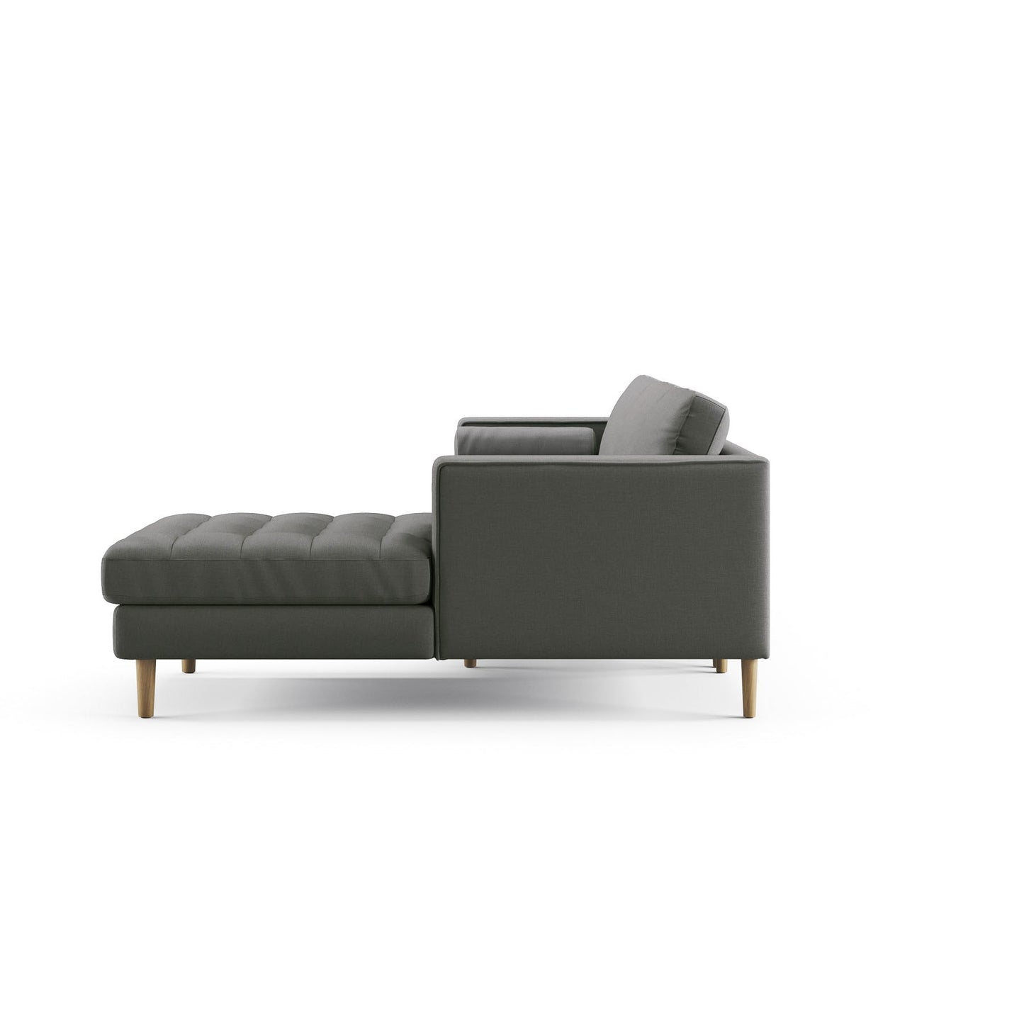 Palo Sofa T | L-Shaped Sectional with Chaise (8.25 feet length) | Tufted