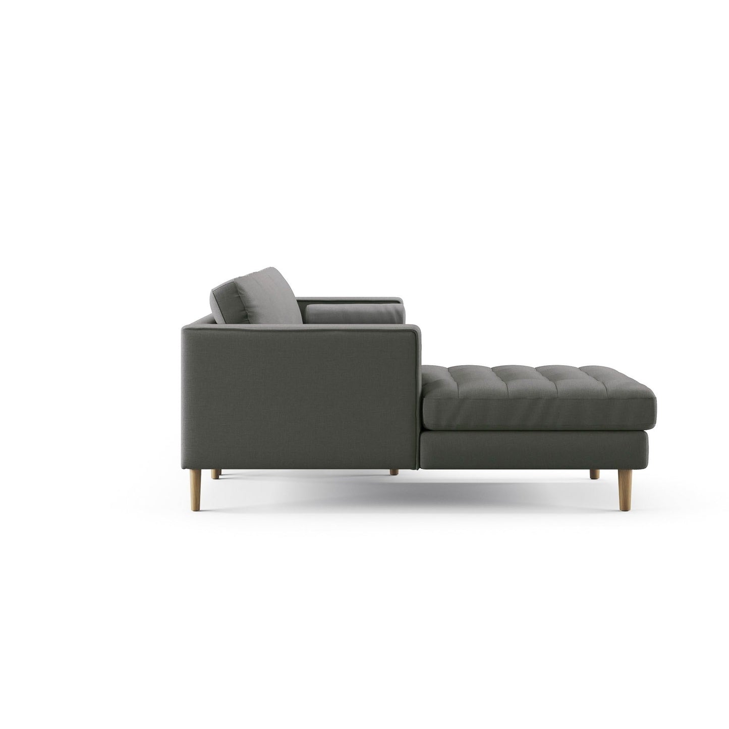 Palo Sofa T | L-Shaped Sectional with Chaise (8.25 feet length) | Tufted
