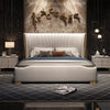Texas Luxury Upholstered Bed Without Storage In Leatherette