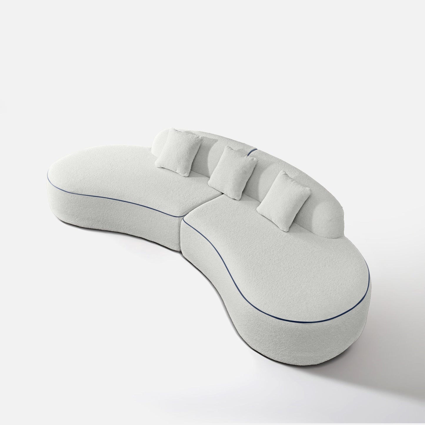 Francisco Curvy Sectional Sofa - 119"