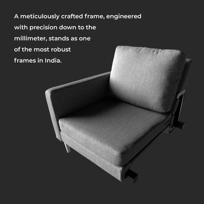 Lore Sofa | 1 Seater (3 feet) | High Back Sofa