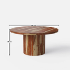 Luis Luxury Dining Table - Extra Large 150 cm Natural Sheesham Contemporary Style