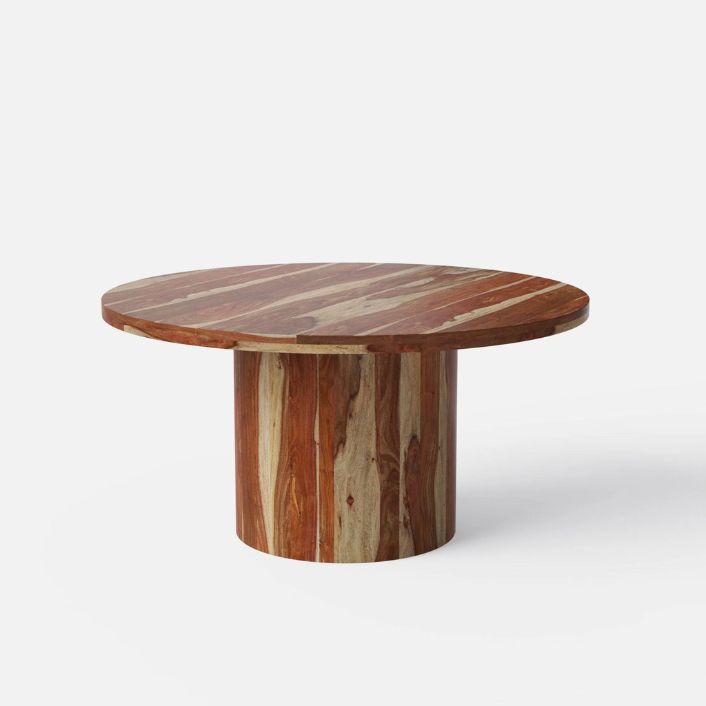 Luis Luxury Dining Table - Extra Large 150 cm Natural Sheesham Contemporary Style