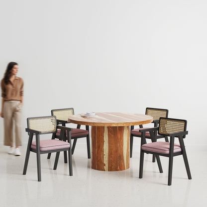 Luis-Bob Dining Table Set with Premium Trimming -  2, 4 & 6 Seater/ All sizes