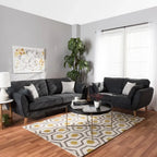Baxton Straight Line Sofa Set
