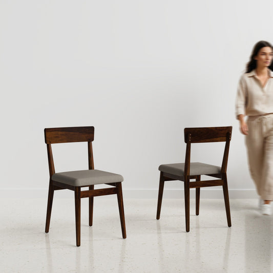 Middleton Chairs - Set of Two Chairs in Teak Stained Sheesham