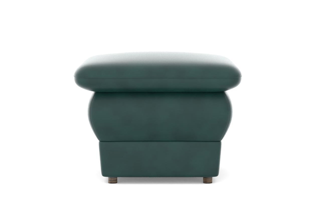 Chiffon Artificial Leather Ottoman