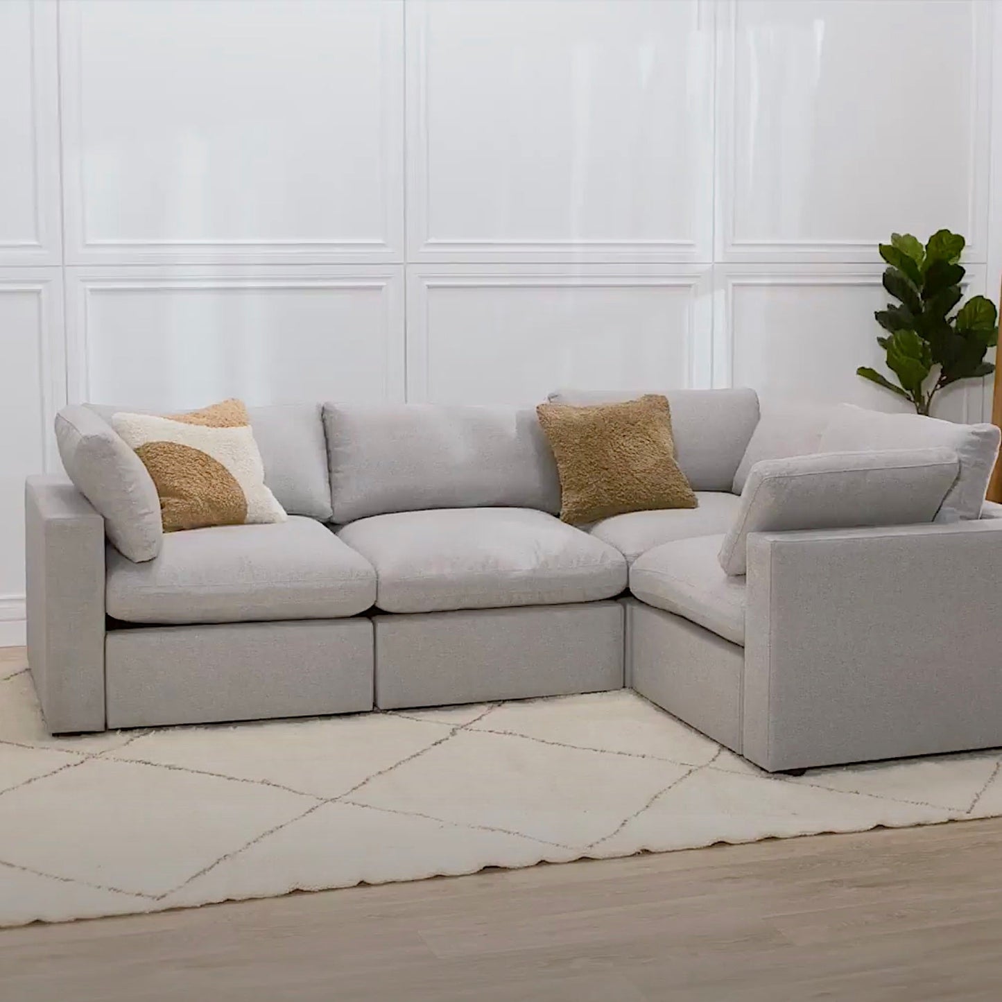 Node Sofa | 4 Seater Corner Sofa (8 x 5.5 feet)