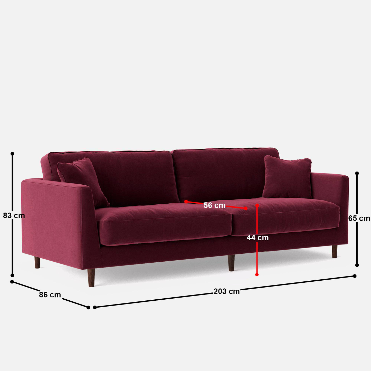 Nord 3 Seater Sofa - 80"