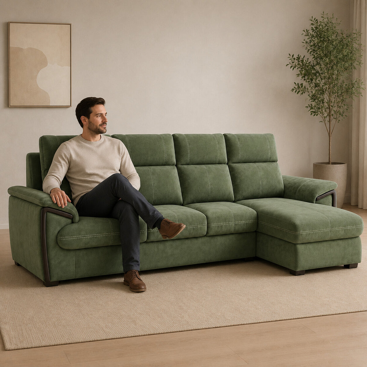 Olso sofa — 3-plus-L-Right