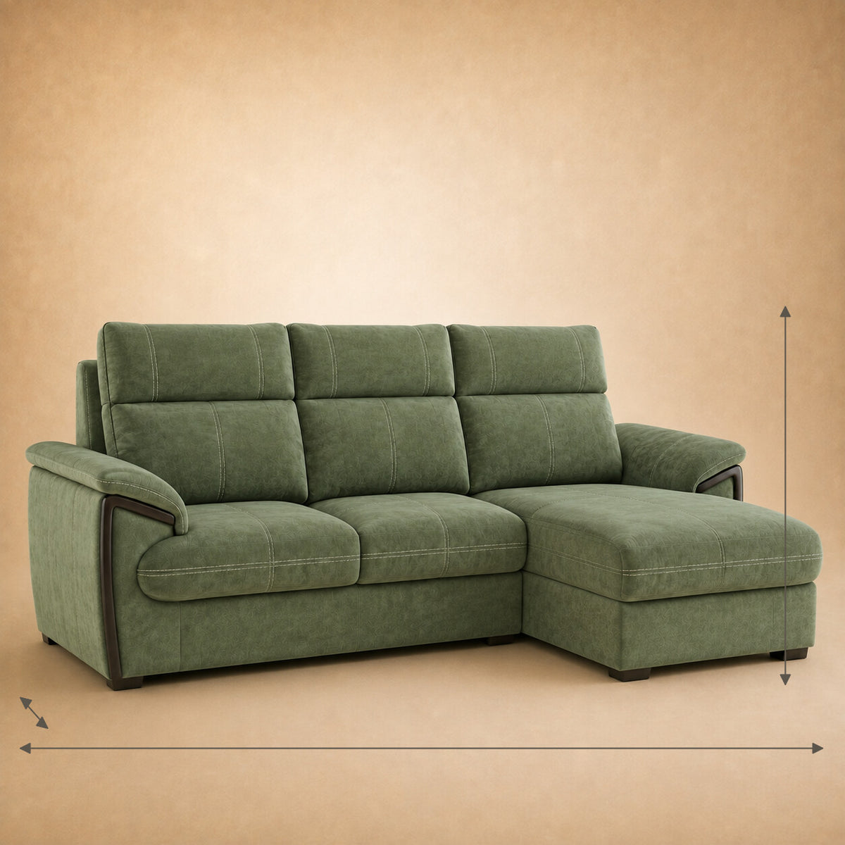 Olso sofa — 2-plus-L-Right
