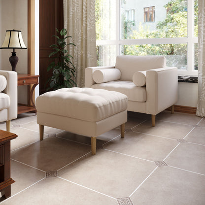 Palo Sofa Ottoman T  | 2.5 feet | Tufted