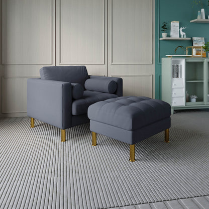 Palo Sofa Ottoman T  | 2.5 feet | Tufted