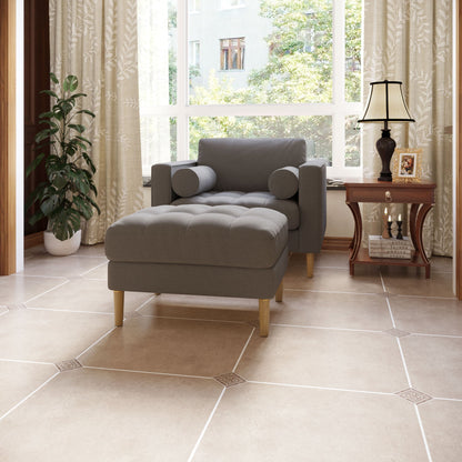 Palo Sofa Ottoman T  | 2.5 feet | Tufted