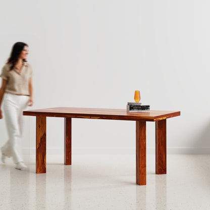Owen Luxury Dining Table - 6 to 8 Seater Honey Sheesham