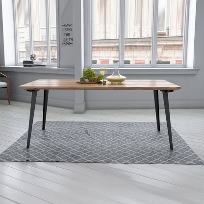 Serenity Dining Table XL (6x3 feet) - Solid Teak/Walnut/Oak Wood