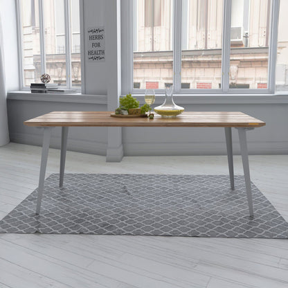 Serenity Dining Table XL (6x3 feet) - Solid Teak/Walnut/Oak Wood