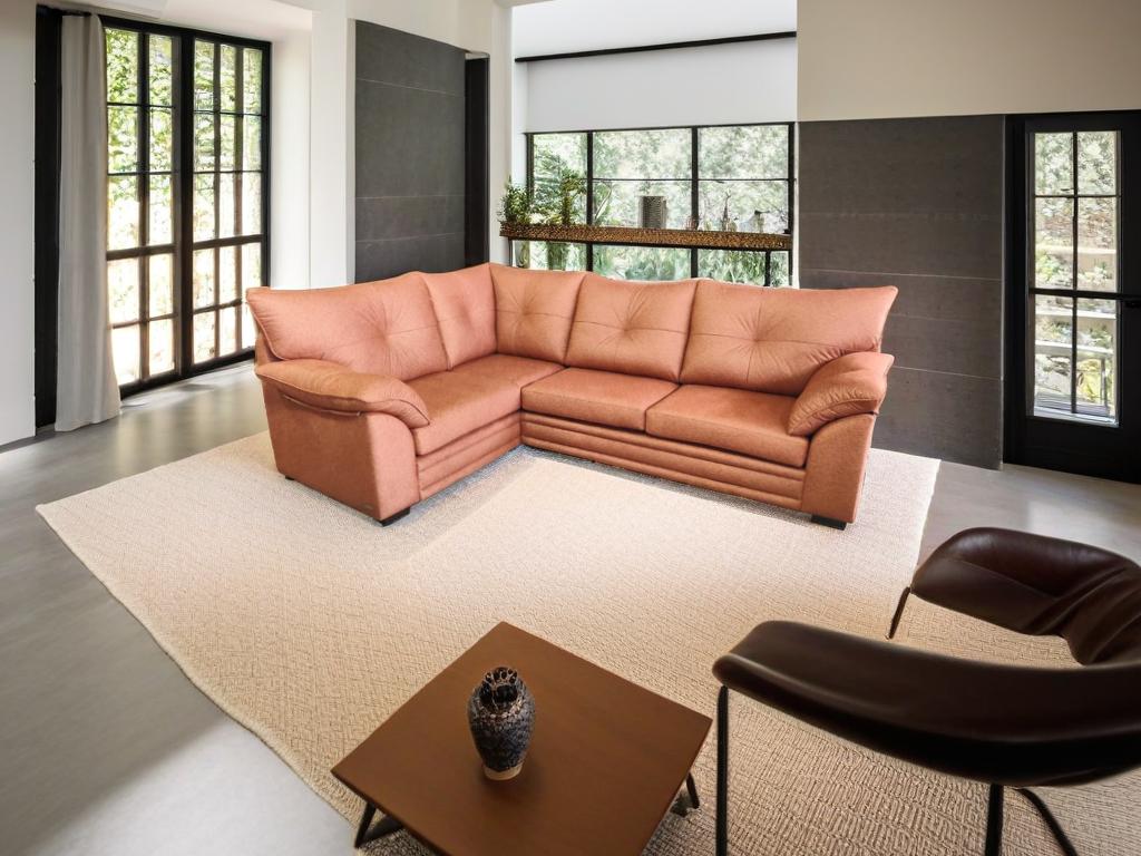 Brooklyn Corner Leather Both Side Arms