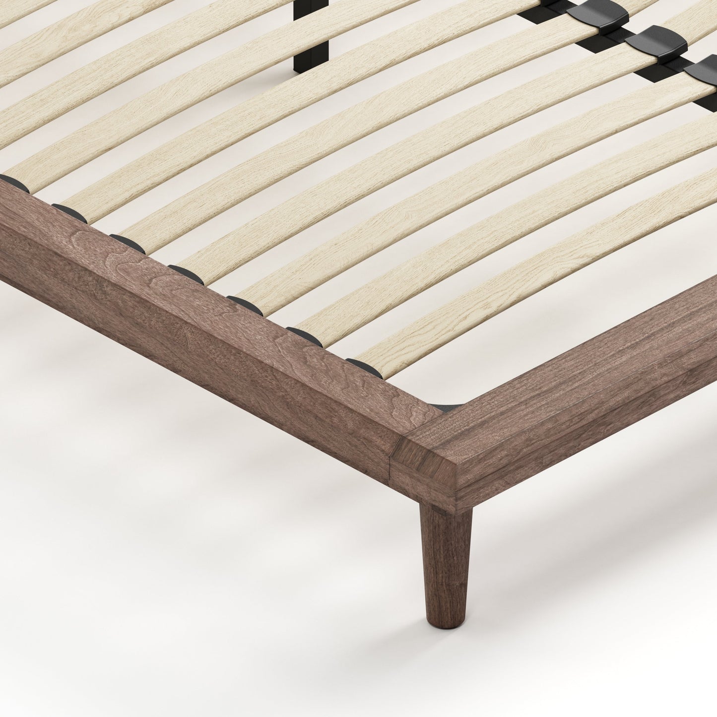 Bon Bed - Solid Teak/Walnut/Oak Wood (Queen)