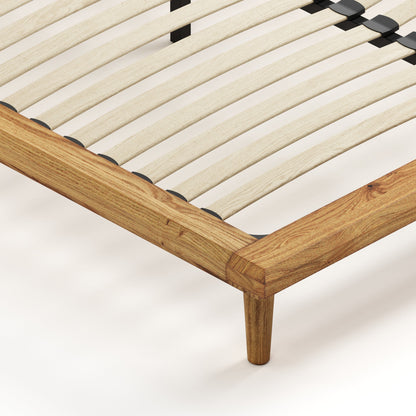 Bon Bed - Solid Teak/Walnut/Oak Wood (Queen)