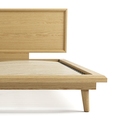 Bon Bed - Solid Teak/Walnut/Oak Wood (Queen)