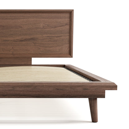 Bon Bed - Solid Teak/Walnut/Oak Wood (Queen)