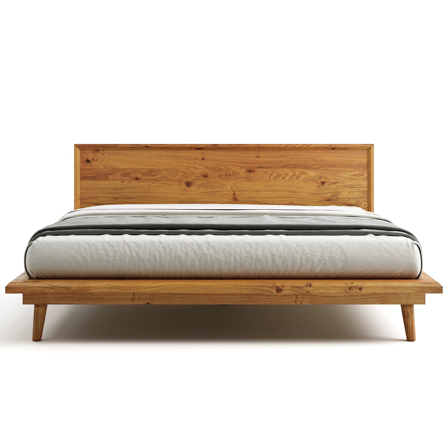 Bon Bed - Solid Teak/Walnut/Oak Wood (King)