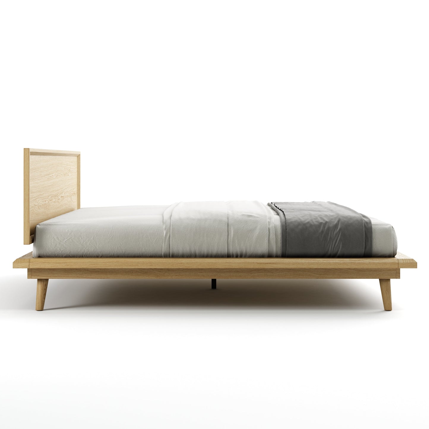 Bon Bed - Solid Teak/Walnut/Oak Wood (Queen)