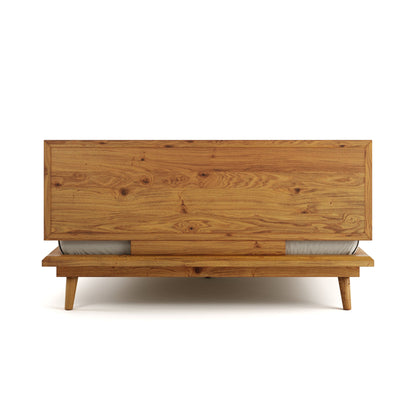 Bon Bed - Solid Teak/Walnut/Oak Wood (Queen)