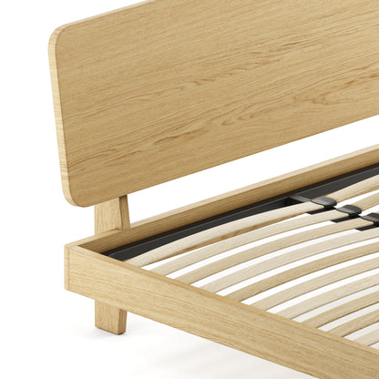 Mowa Bed - Solid Teak/Walnut/Oak Wood (King)