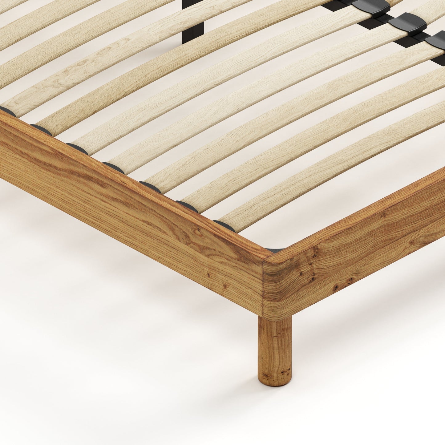 Mowa Bed - Solid Teak/Walnut/Oak Wood (King)
