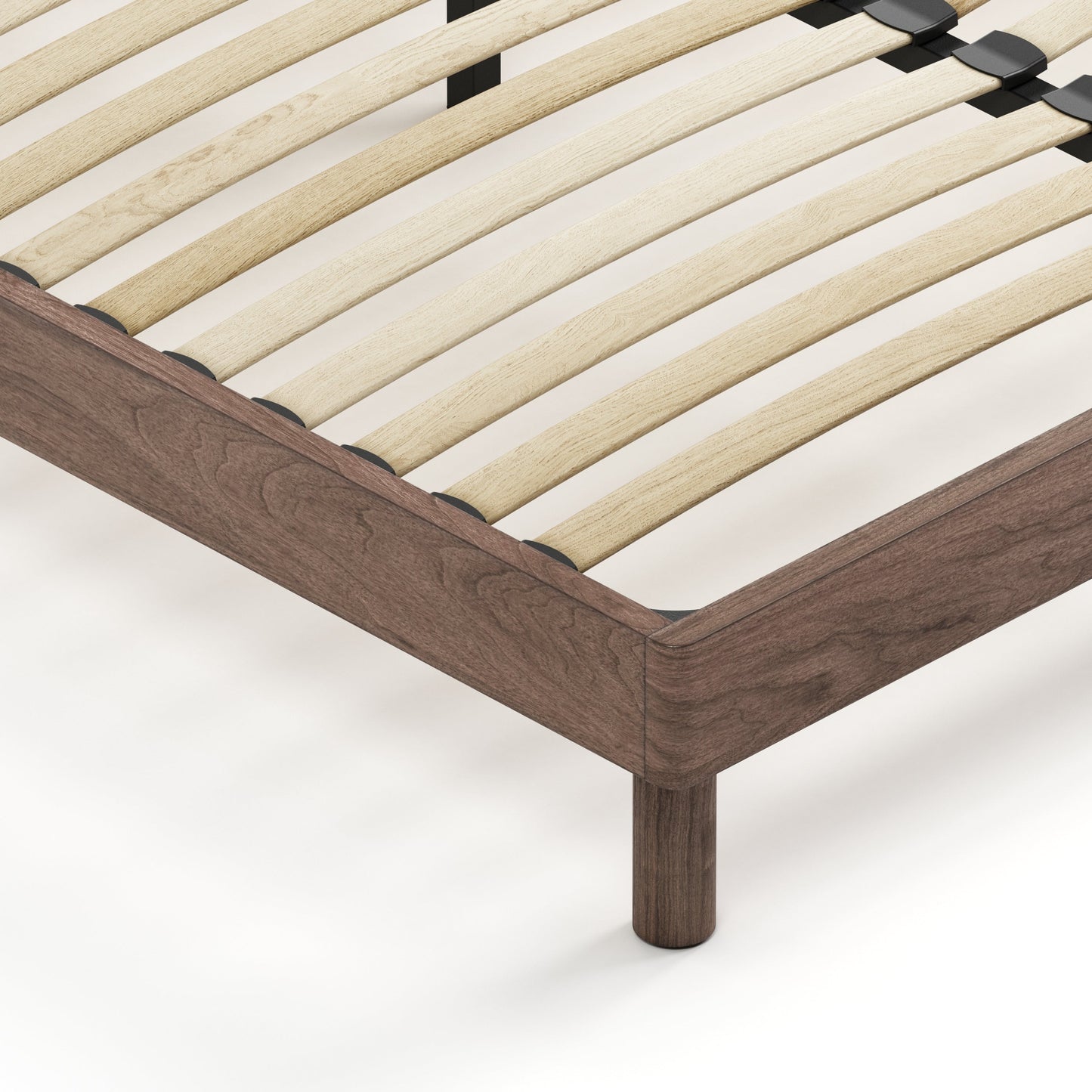 Mowa Bed - Solid Teak/Walnut/Oak Wood (Queen)