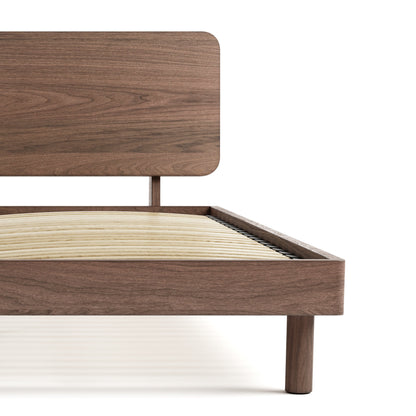Mowa Bed - Solid Teak/Walnut/Oak Wood (King)