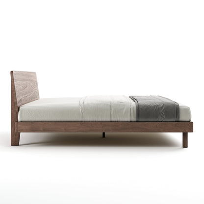 Mowa Bed - Solid Teak/Walnut/Oak Wood (Queen)