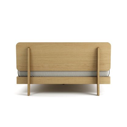Mowa Bed - Solid Teak/Walnut/Oak Wood (Queen)